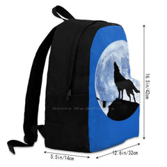 Moon Wolf Q Large Capacity Backpack Laptop Travel Bags