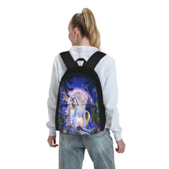 Moonlight Unicorn Backpacks Men's & Women's Retro Kids Backpack