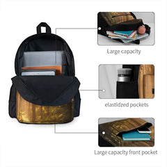 Morning Forest Backpacks Men's & Women's School Backpack
