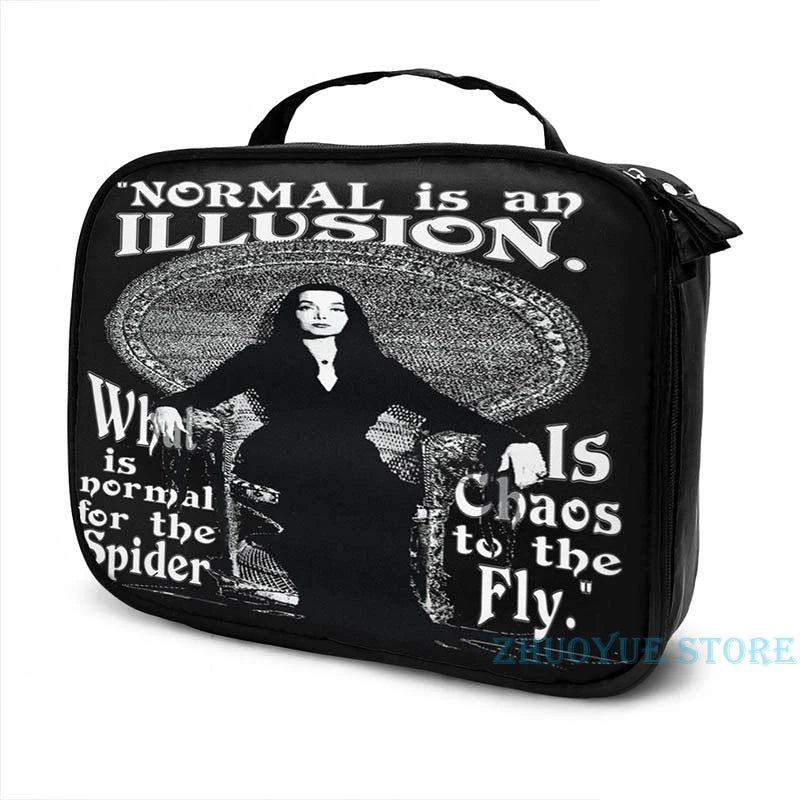 Morticia Addams- Normal Is An Illusion... USB Charge Backpack