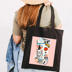 Travel Canvas Shoulder Bag - Moscow Paris York Rome Tokyo London