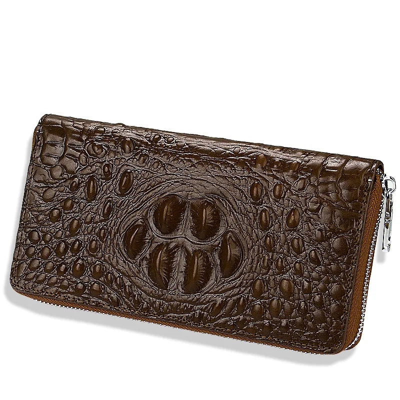 Crocodile Print Women's Purse Men's Casual Wallet