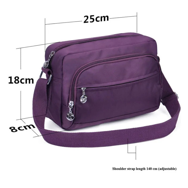 Mother's Messenger Bag Canvas Nylon Grandma Business Wallet