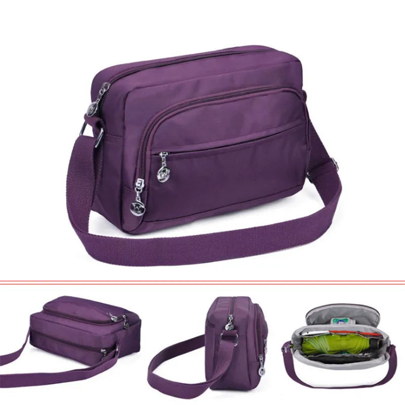 Mother's Messenger Bag Canvas Nylon Grandma Business Wallet