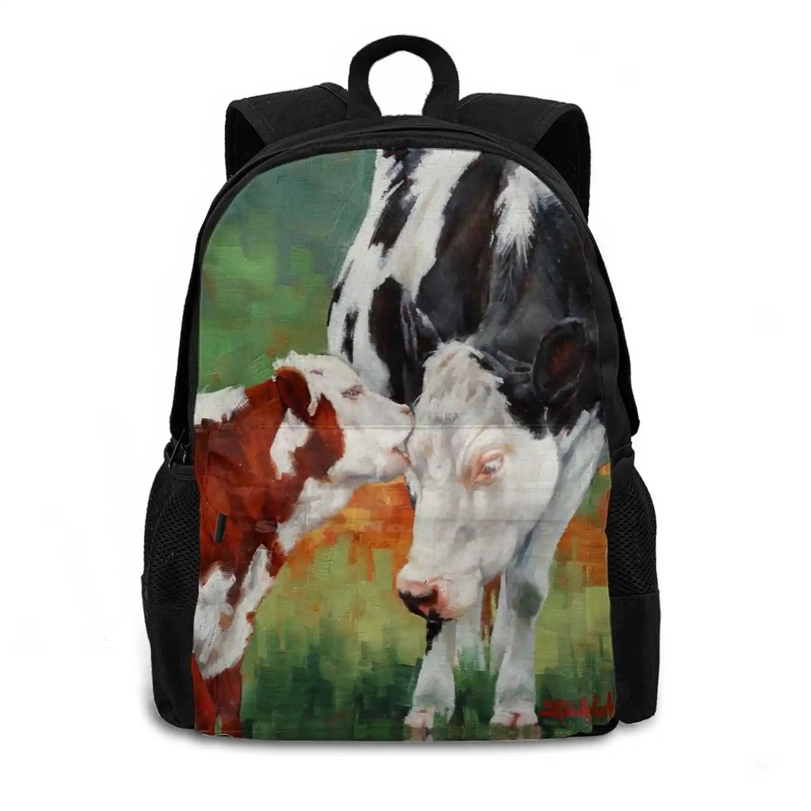 Cow Paintings Calf Paintings Cow And Calf Cows And Calves Backpack Bag
