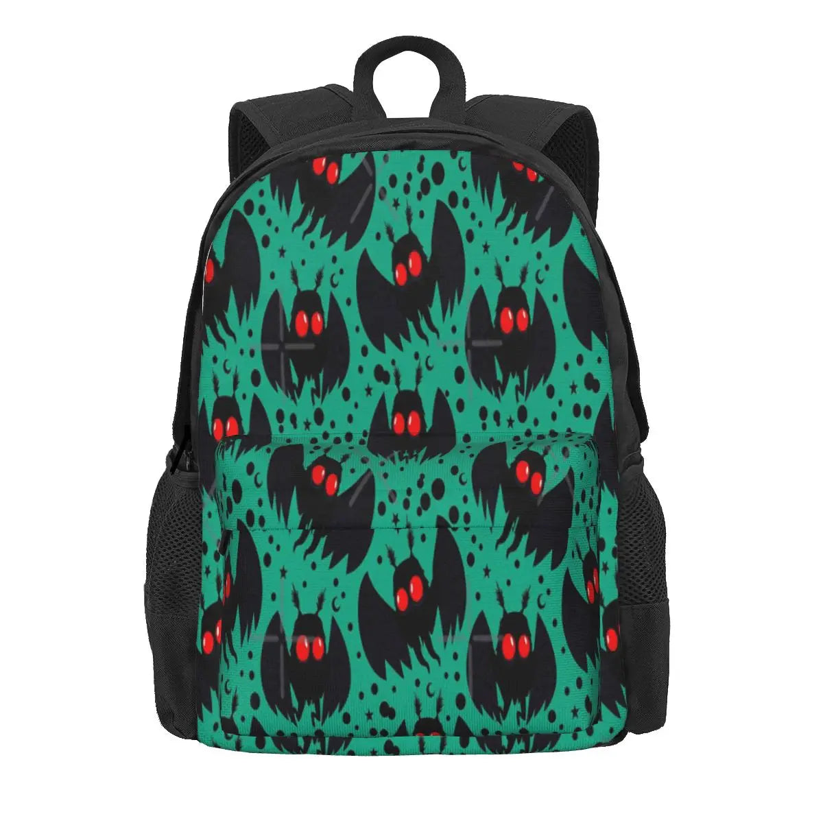 Mothman Green Night Backpacks Men's Women School Bag Girl
