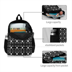 Mothman Pattern Backpack Laptop 15 Inch Cryptid Cryptozoology