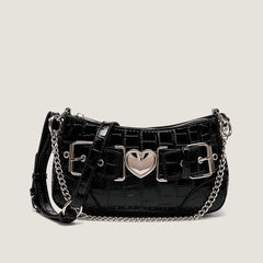 Crocodile Pattern Shoulder Bag Women's Underarm Phone Bag