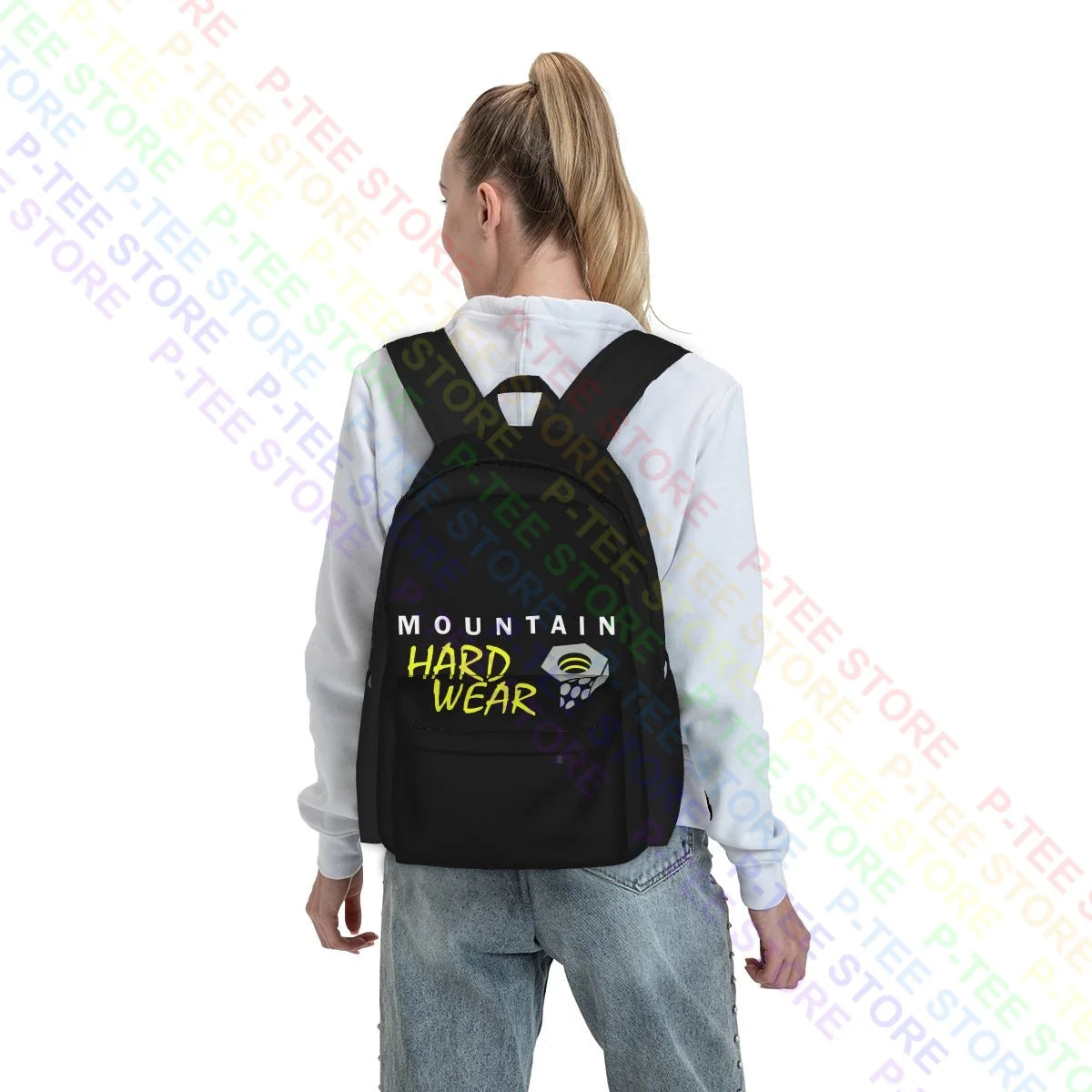 Mountain Tee Hardwear Large Capacity Backpack Print Foldable Sports Bag