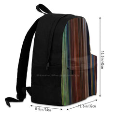 Tangled Moviebarcode Travel Laptop Backpack