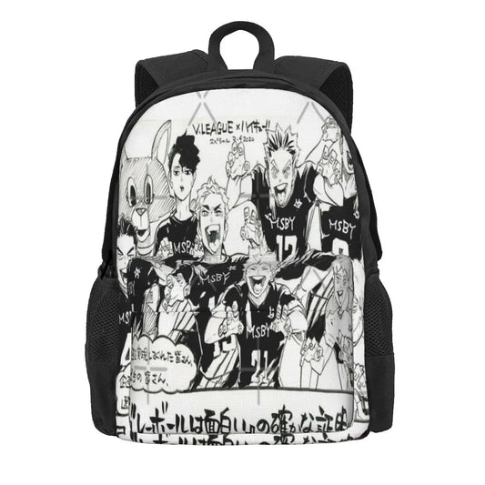 Msby Jackals Backpacks Men's & Women's Manga Travel Backpack
