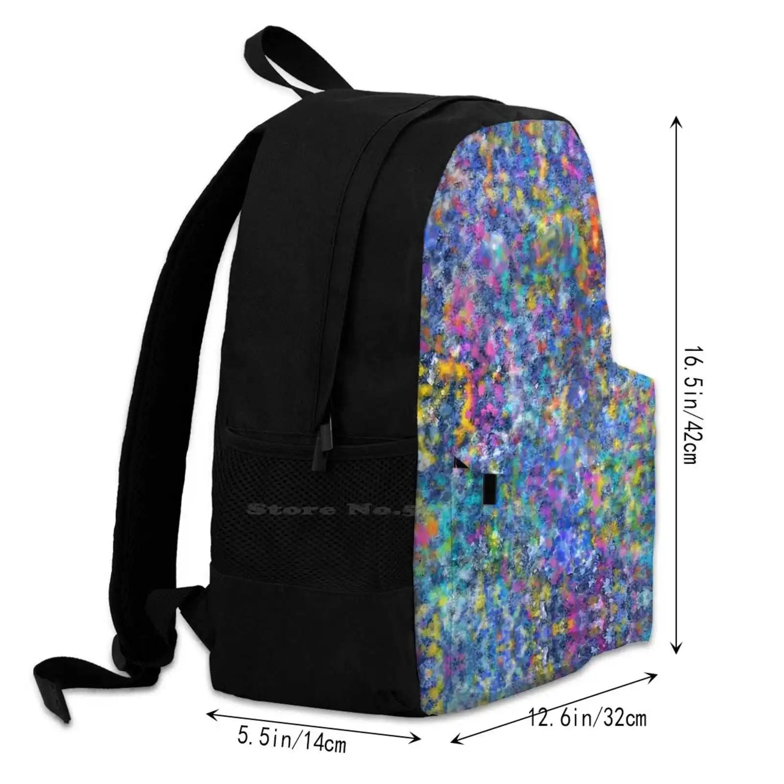 Colored Tiny Dots Backpack for Men Women Girls