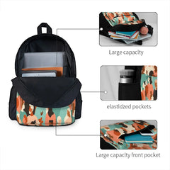 Multi-Ethnic Crowd Backpacks Men's and Women's Zipper Backpacks