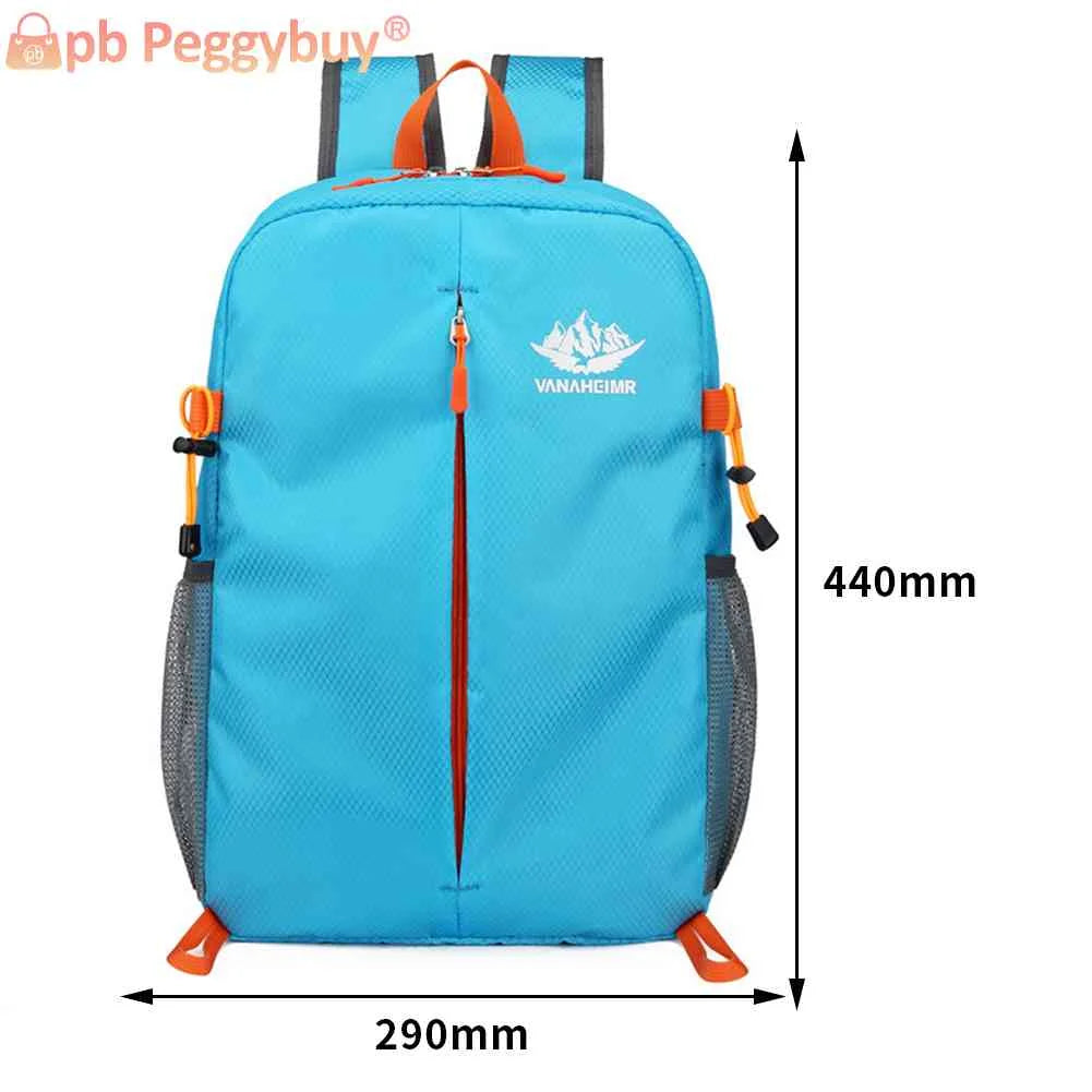 Multi-Function Travel Backpack Folding Oxford Cloth Zipper Backpack Waterproof