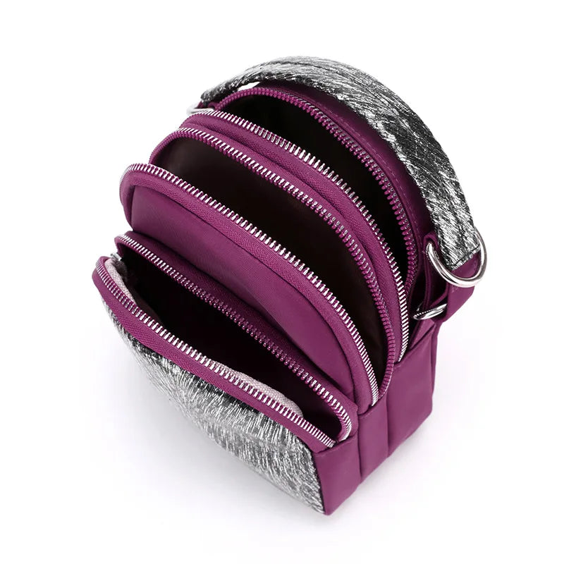 Nylon Crossbody Shoulder Tote Handbags with Sequins