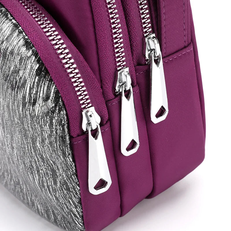 Nylon Crossbody Shoulder Tote Handbags with Sequins