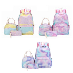 Tie Dye School Backpack Set for Students