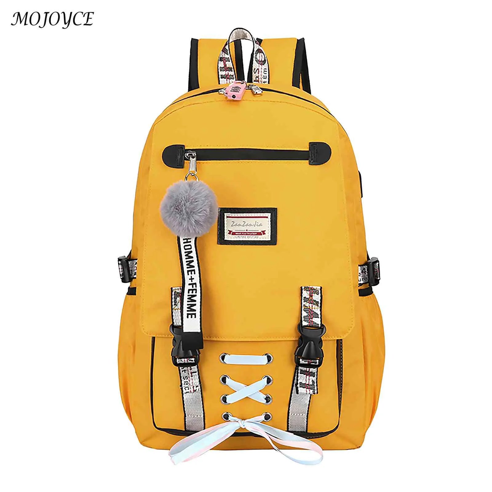 Multi-Pocket Students Backpack School Bag for Teenage Girls Boys
