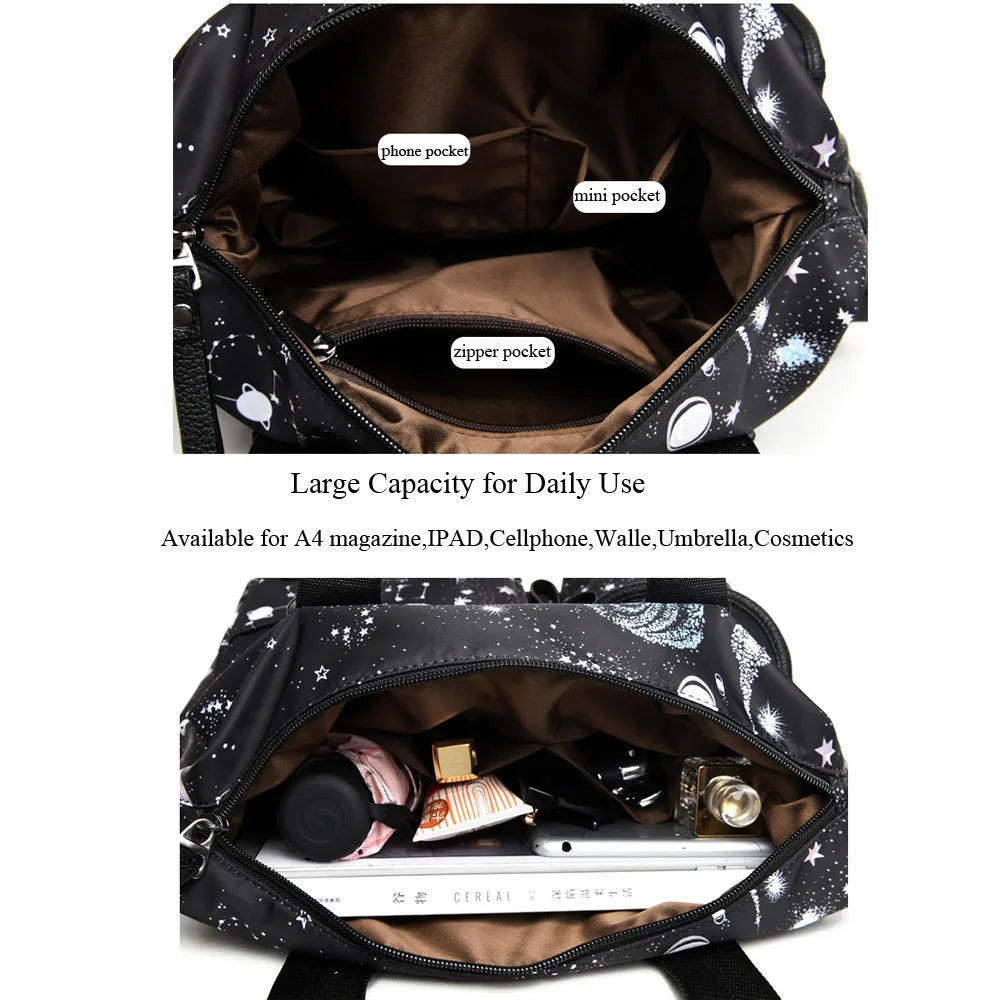 Starry Sky Prints Crossbody Bag for Teacher and Nurse
