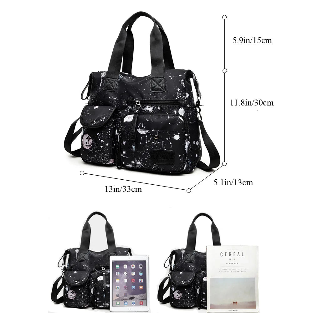 Starry Sky Prints Crossbody Bag for Teacher and Nurse