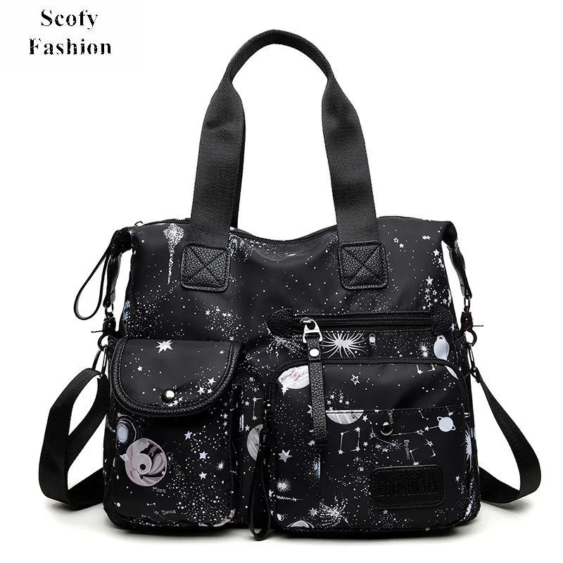 Starry Sky Prints Crossbody Bag for Teacher and Nurse