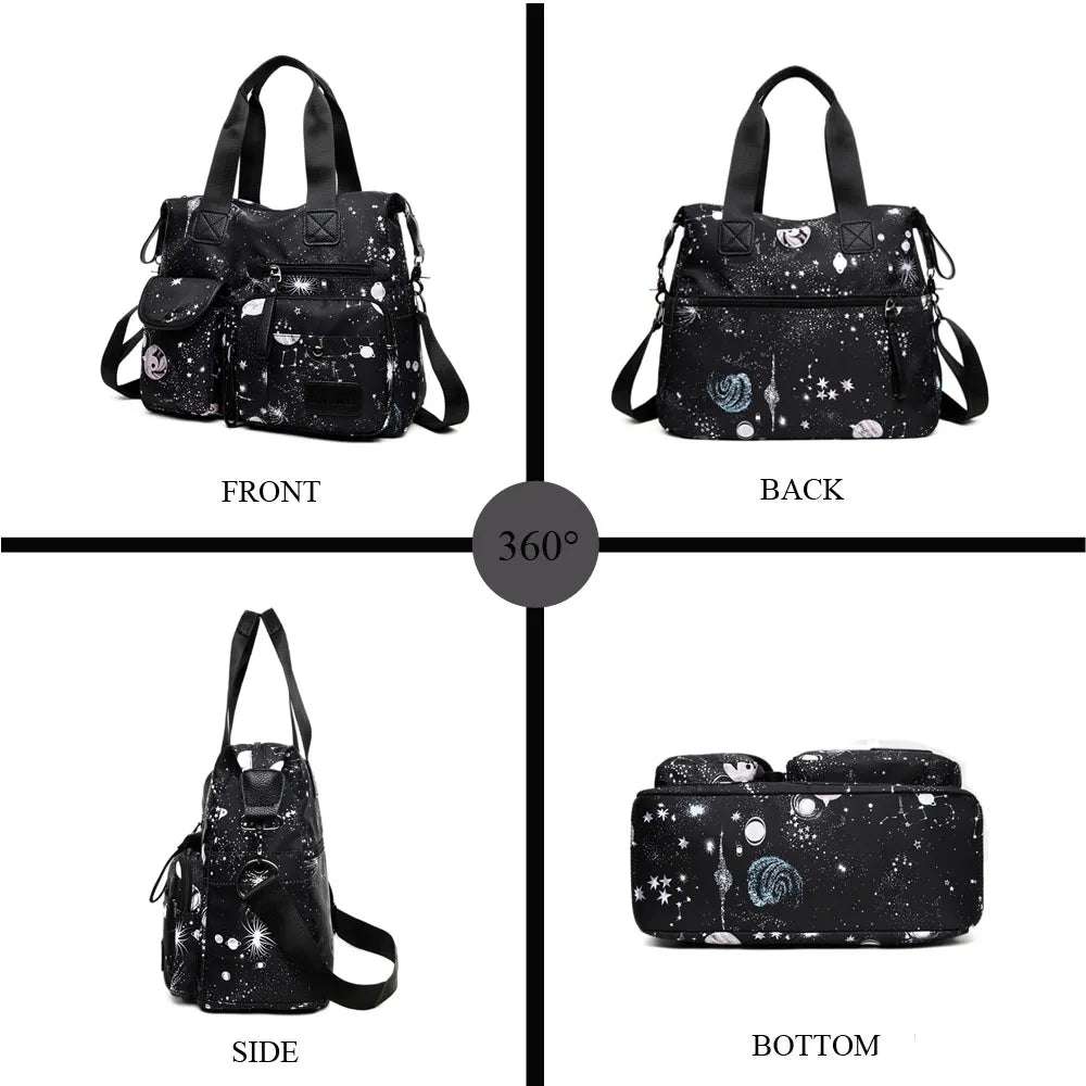 Starry Sky Prints Crossbody Bag for Teacher and Nurse