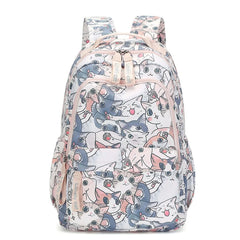 Multi-Pocket CAT Print School Backpack for Student Teenagers
