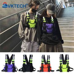 Reflective Tactical Bag Belt Bag Pouch Packs Multi-Pockets