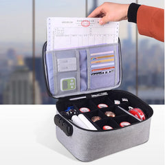 Multi-Purpose Document Storage Briefcase Business Trip Portable Seal