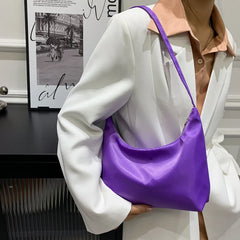 Multi-color Women's Underarm Bag Soft Shoulder Bag