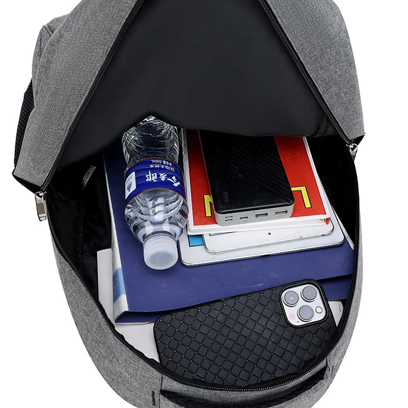Large-Capacity Waterproof Backpack for Business and School