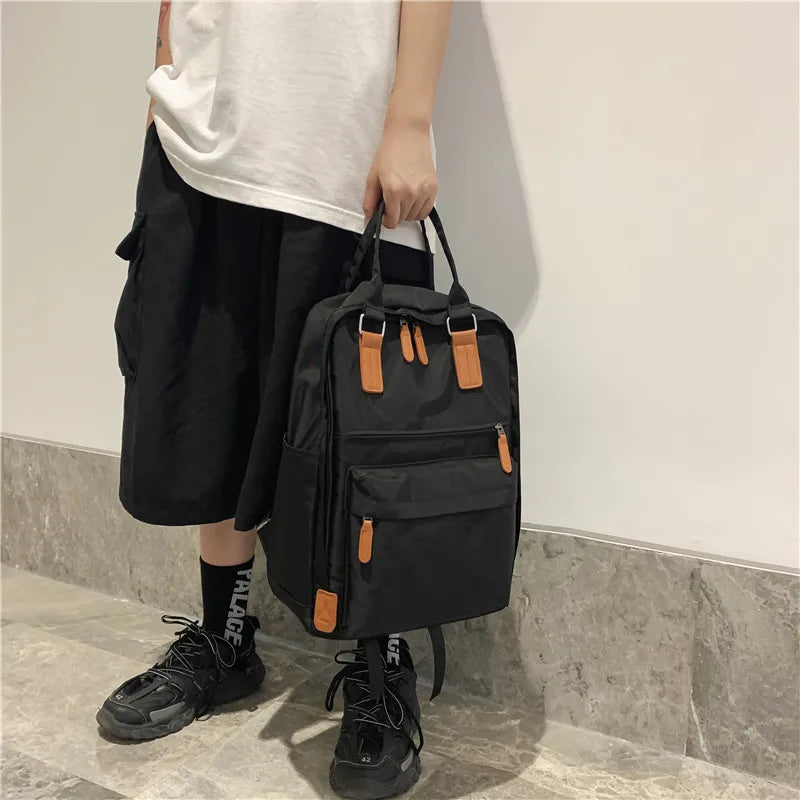 Multi-function Backpack Unisex School Bag Anti-theft Female Handbag