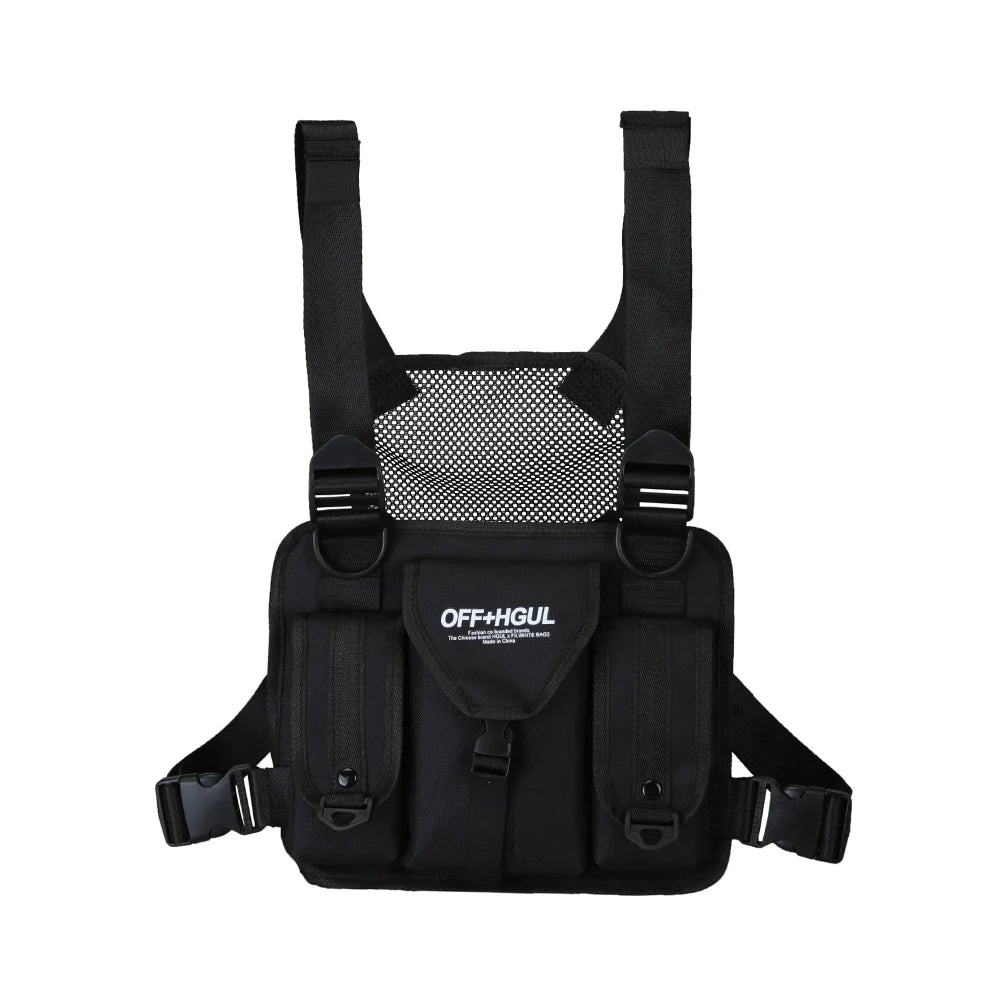Multi-function Shoulder Waist Bags Hip-Hop Street Travel VestPacks