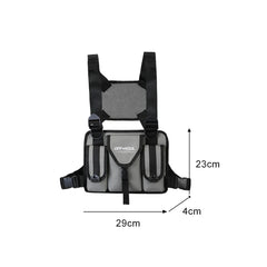 Multi-function Shoulder Waist Bags Hip-Hop Street Travel VestPacks