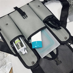 Multi-function Shoulder Waist Bags Hip-Hop Street Travel VestPacks