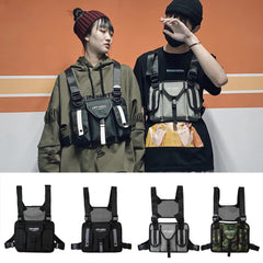 Multi-function Shoulder Waist Bags Hip-Hop Street Travel VestPacks