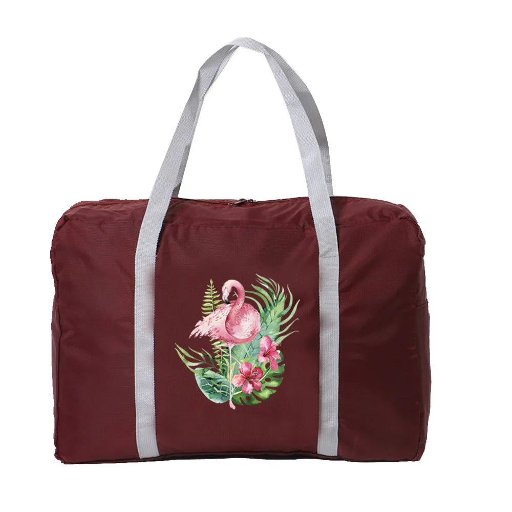 Flamingo Print Multi-function Storage Bag