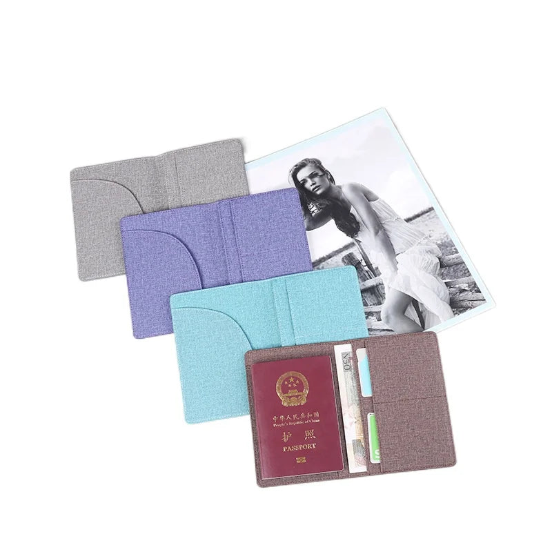 Multi-functional PU Passport Case Travel Passport Holder