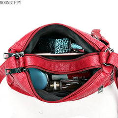 Multi-layer Crossbody Bags Small Bag Red Handbag Wallet