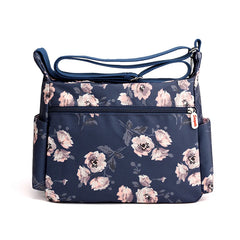 Multi-pocket Floral Pattern Women Bag Nylon Handbag