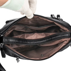 Multi-pocket Leather Crossbody Bags For Women Handbags Purses Lady Bag