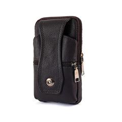 Men's Anti-theft PU Leather Crossbody Bag Phone Pouch Shoulder Pack