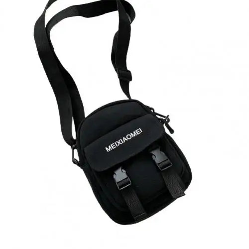 Canvas Crossbody Bag Moisture-proof Lightweight Adjustable Large Capacity