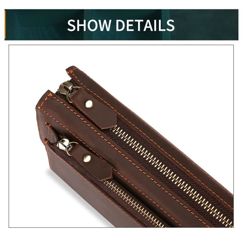 Retro Style Leather Handbag for Business Travel