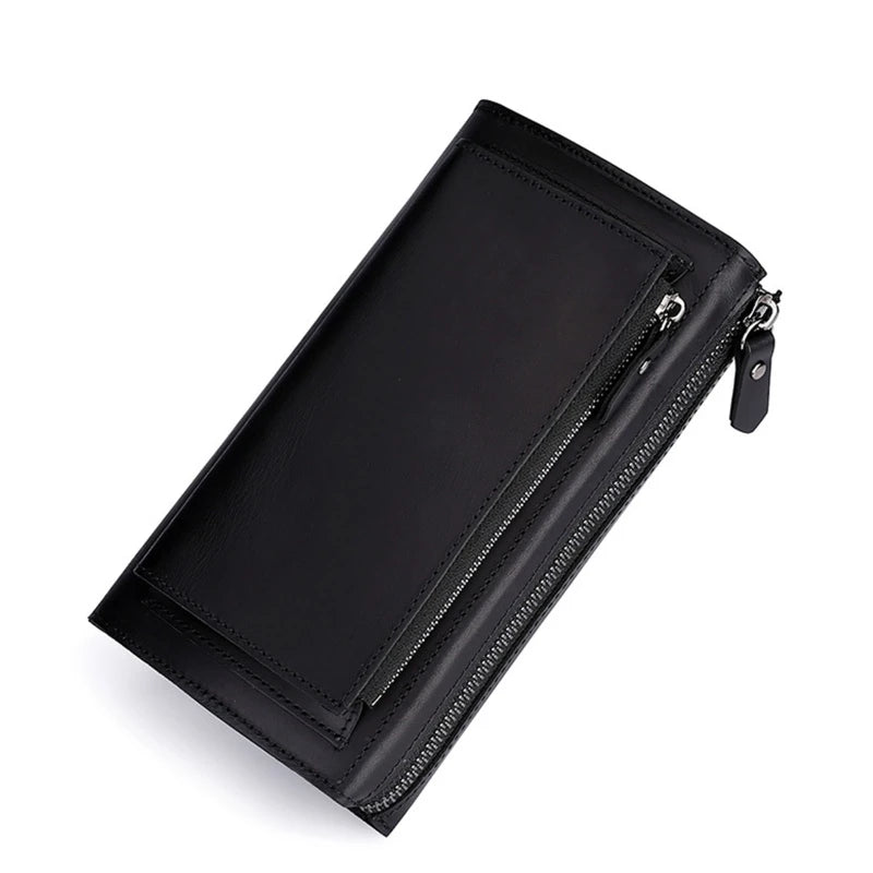 Retro Style Leather Handbag for Business Travel