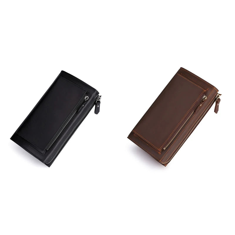 Retro Style Leather Handbag for Business Travel