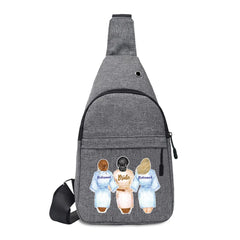 Men's Multifunction Chest Pack with USB Charging Anti-theft Travel Bag