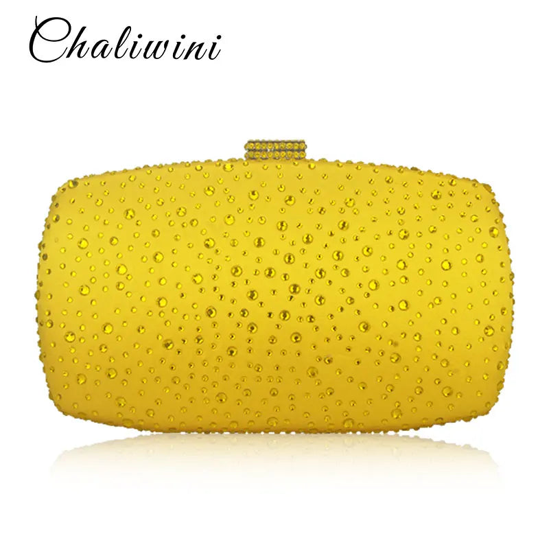 Crystal Lady Clutch Evening Bag Multicolor Wallet Nigerian Wedding Matching Bag