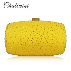 Crystal Lady Clutch Evening Bag Multicolor Wallet Nigerian Wedding Matching Bag