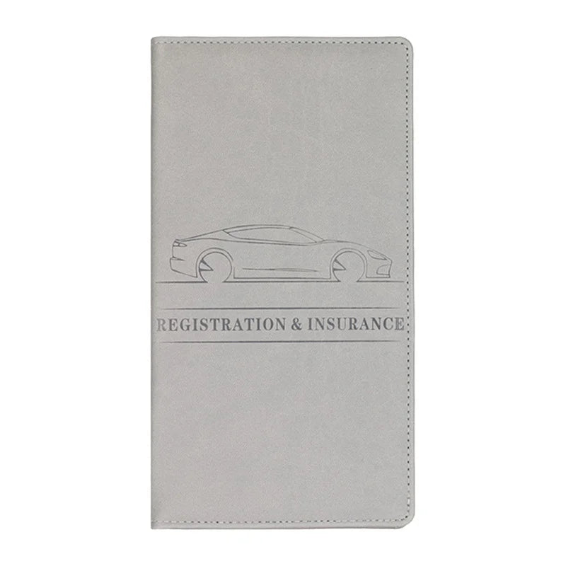 Car Registration Insurance Driver Documents Holder Cover